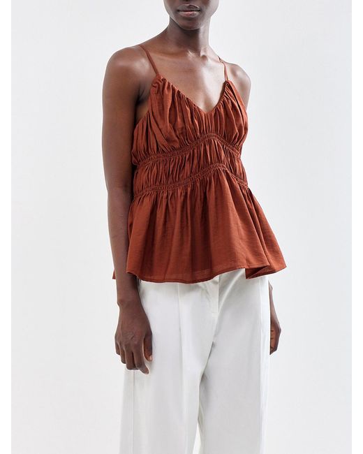 SELECTED Red Jackie Strap Top