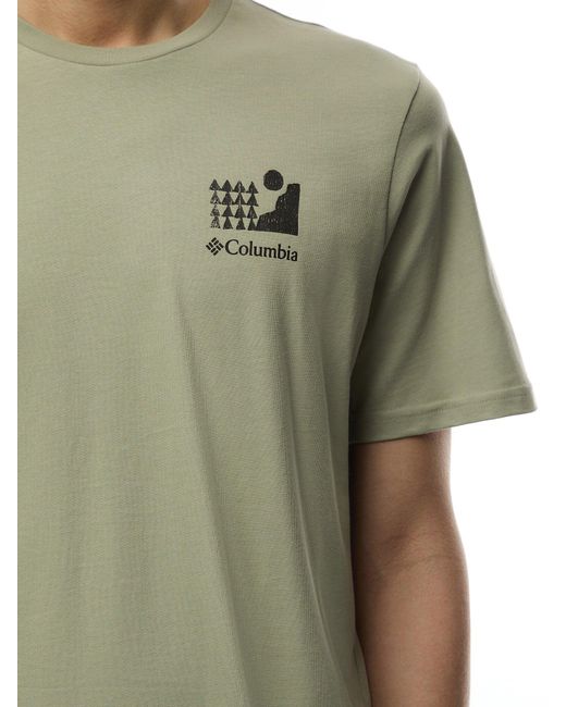 Columbia Green Explorers Canyon Back Ss Tee for men
