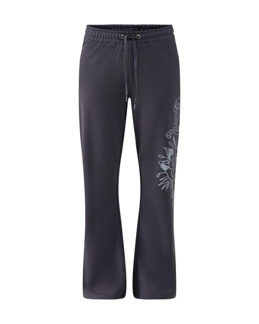 Ed Hardy Blue Love Is Mystery Flared Joggers