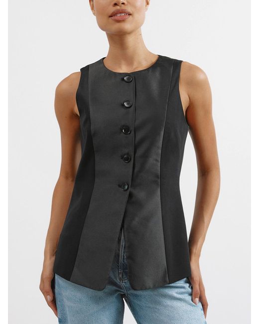 Albaray Black Tuxedo Waistcoat