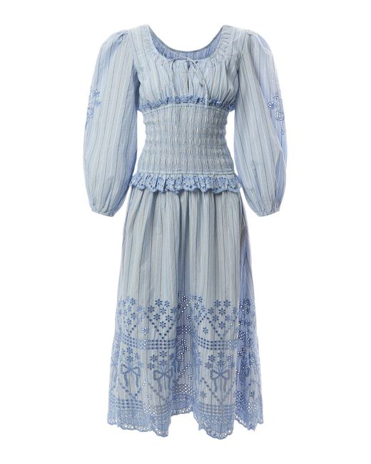 Damson Madder Blue Nola Midi Dress