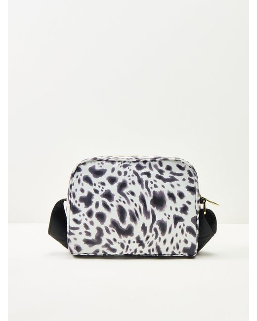 Barbour Black Boulevard Crossbody Bag Leopard Print