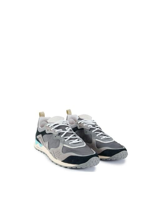 Flower Mountain White Puerh Uni Suede Trainers for men