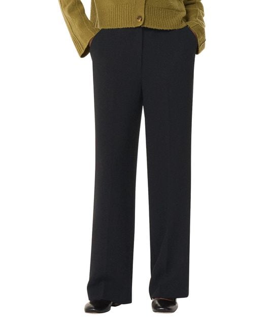 Whistles Black Ultimate Crepe Trouser