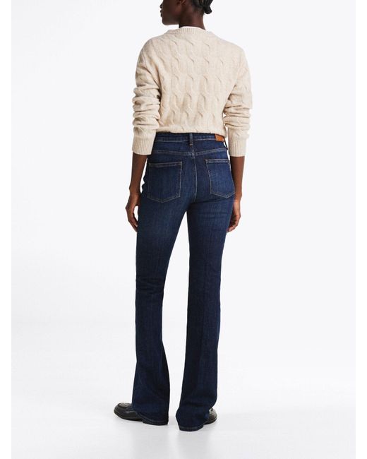 Tommy Hilfiger Blue Mid Rise Bootcut Jeans