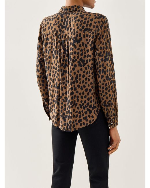 Rails Brown Josephine Shirt Leopard Print