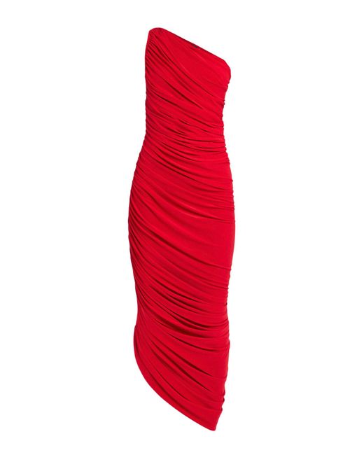 Norma Kamali Red Women's Diana Gown