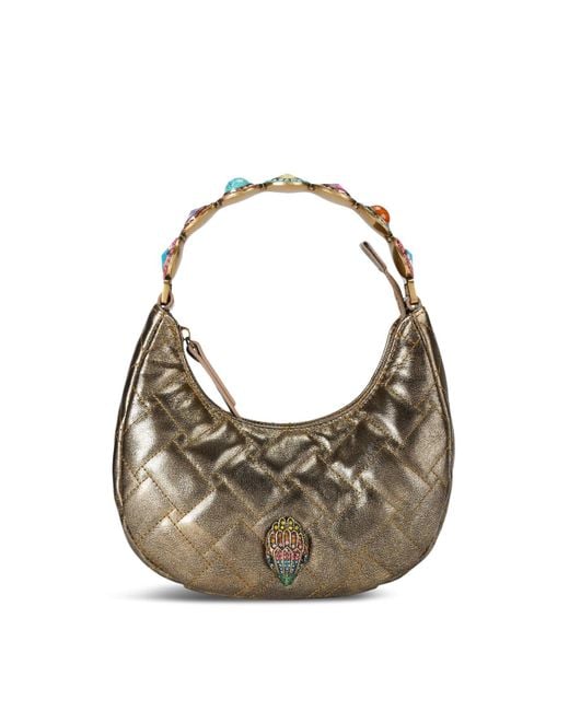 Kurt Geiger Gray Small Octavia Moonbag