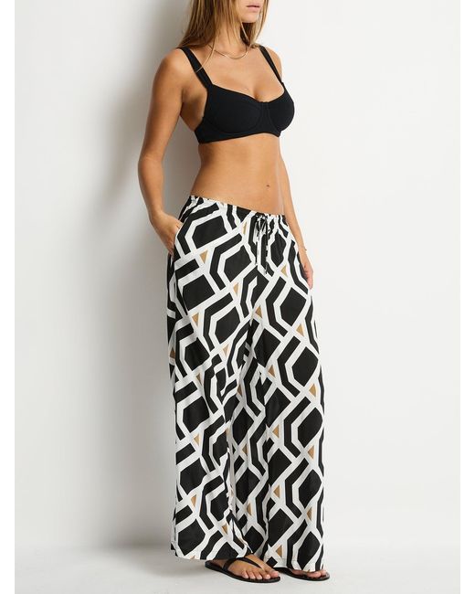 Sea Level White Surf Beach Trousers Pattern