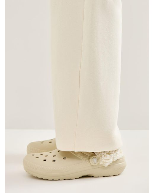 CROCSTM White Fleece Lined Clogs