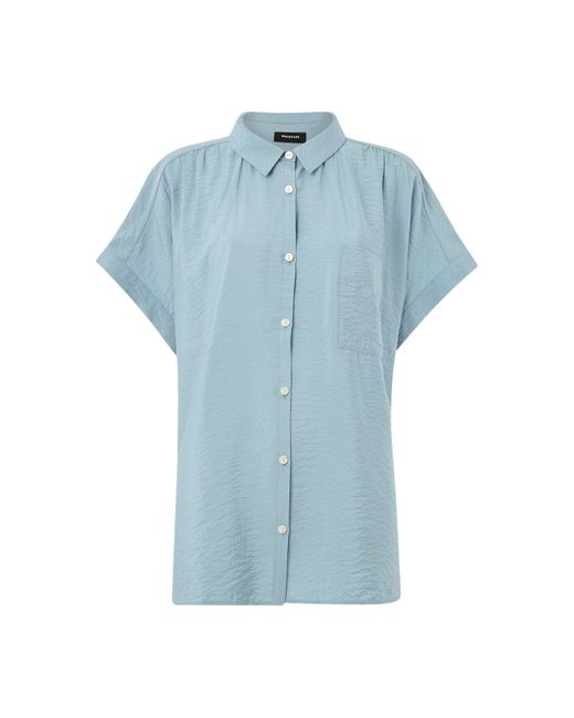 Whistles Blue Nicola Button Through Shirt