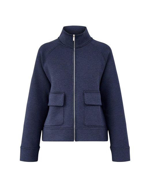 Sweaty Betty Blue Wind Down Zip Through Jacket
