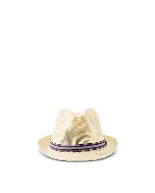 Barbour White Linford Trilby Summer Hat Cream for men