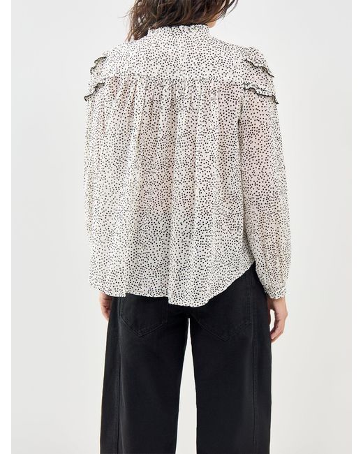 Isabel Marant White Christa-Ga Blouse Multi