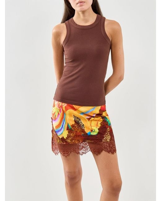 Never Fully Dressed Brown Rib Tank