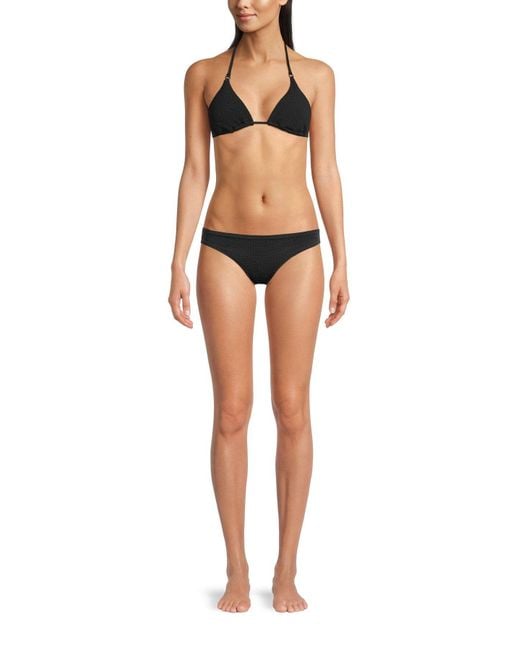 Seafolly Black Women's Sea Dive Slide Tri Bikini Top