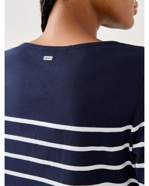 Barbour Blue Bradley Top Strpe