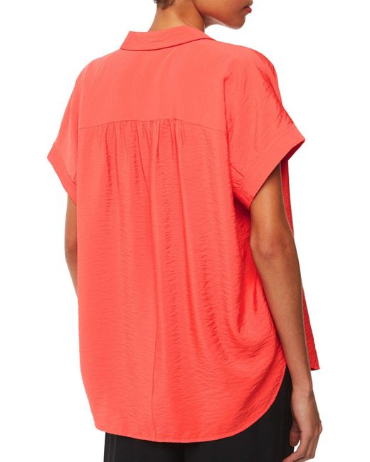 Whistles Red Women's Nicola Button Through Shirt