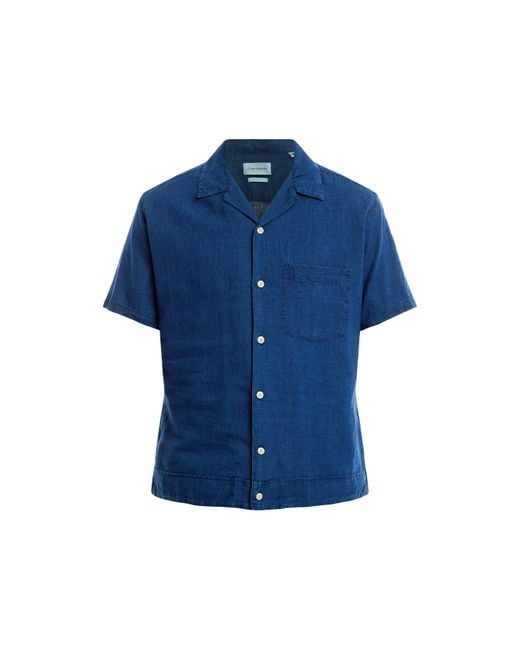Oliver Spencer Blue Men's Havana Short Sleeve Shirt for men