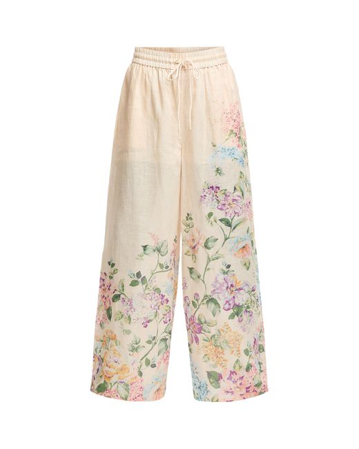 Zimmermann White Women's Halliday Relaxed Pant