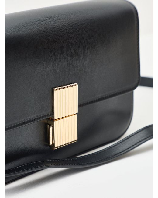 Apatchy London Black Flora Top Handle Bag