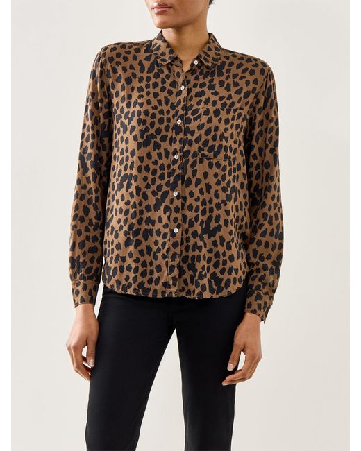 Rails Brown Josephine Shirt Leopard Print