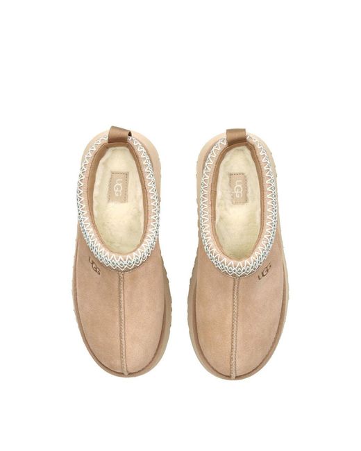 Ugg Natural Tazz Suede Slip Ons