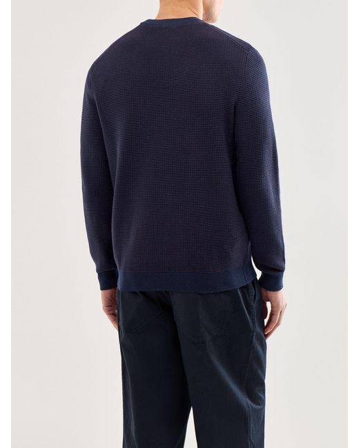 Only & Sons Blue Onsdave Regular Long Sleeve Crew Neck Knit for men