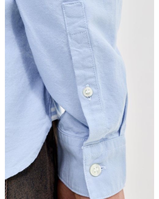 Fred Perry Blue Oxford Shirt for men