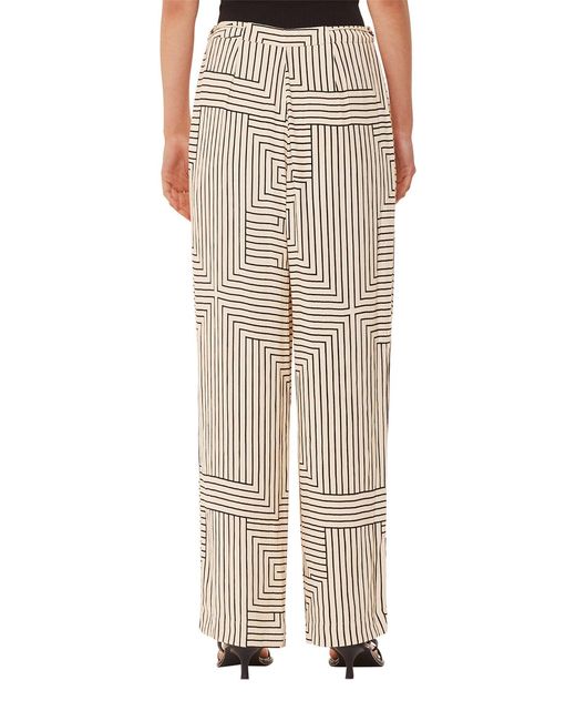 Whistles Natural Women's Angled Stripe Trouser