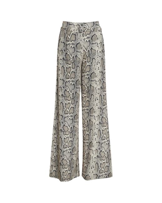 James Lakeland Gray Women's Python Print Trousers