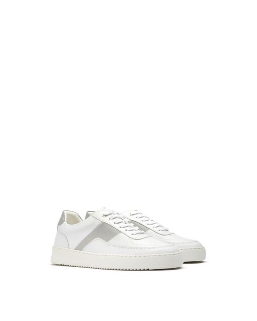 Filling Pieces White Mondo Trainers, Leather for men