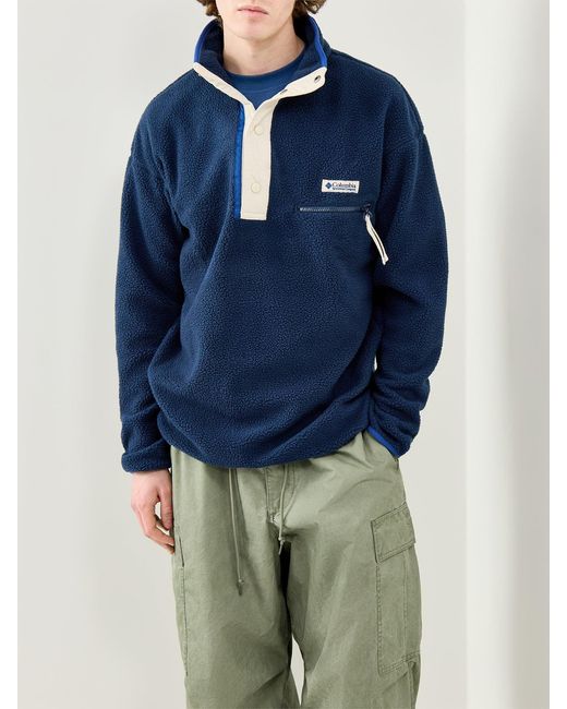 Columbia Blue Helvetia Ii Half Snap Fleece for men