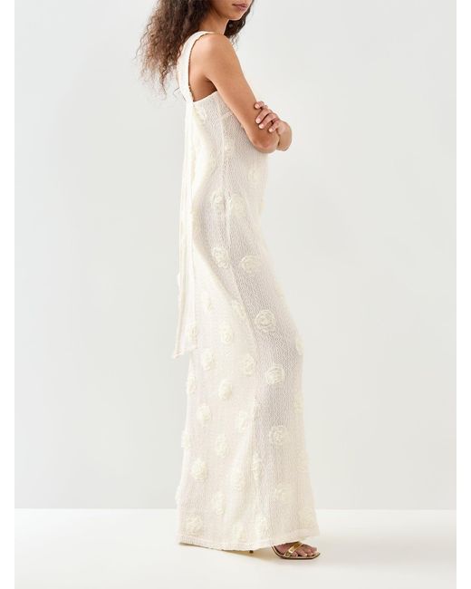 Pretty Lavish White Nancie Floral Maxi Dress