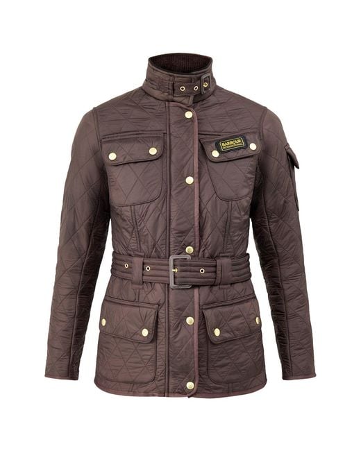 Barbour Brown Polarquilt Quilted Jacket