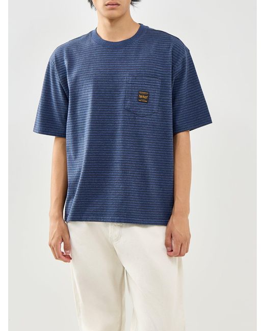 Levi's Blue Pocket Stripe T-Shirt for men