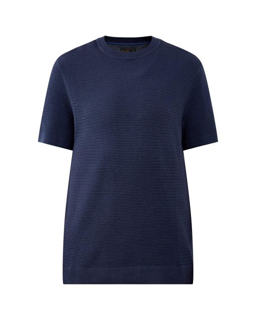 Jack & Jones Blue Bluriley Knit Crew Neck Jumper for men
