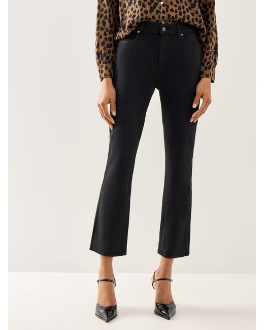PAIGE Black Cindy Clean Hem Jeans