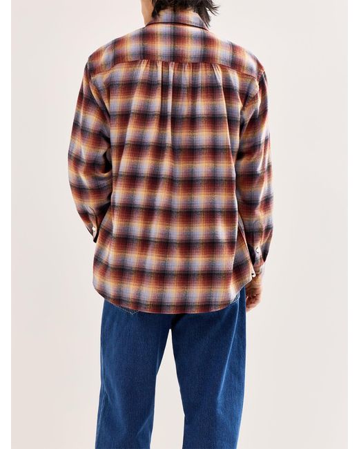 FRIZMWORKS Multicolor Flannel Check Work Shirt for men
