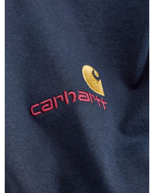 Carhartt Blue American Script T-Shirt for men