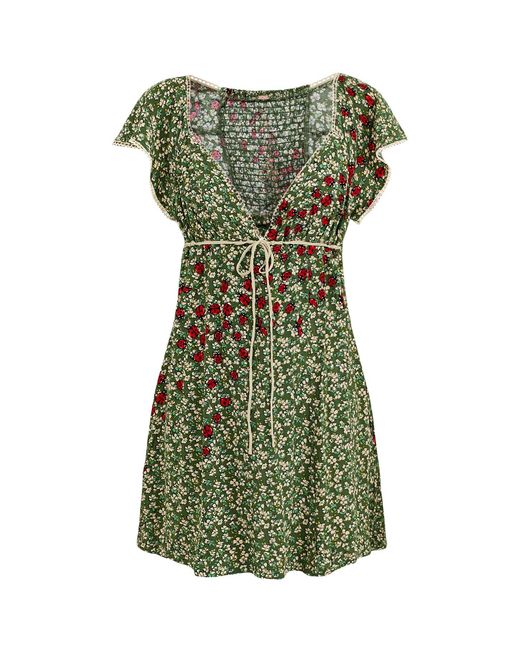 Free People Green Backroads Mini