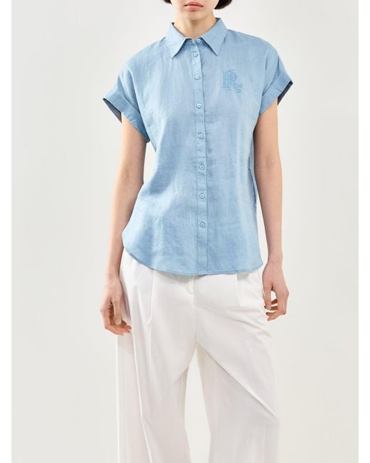 Ralph Lauren Blue Short Sleeve Shirt