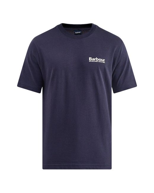 Barbour Blue Moonwell Graphic Relaxed T-Shirt for men