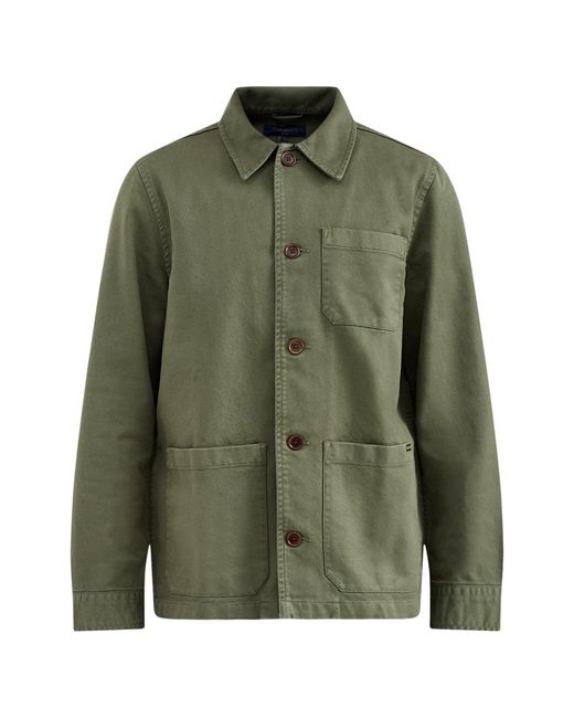 Nudie Jeans Green Barney Worker Jacket for men