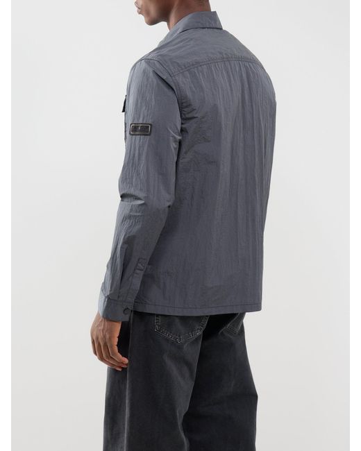 Barbour Gray Inline Overshirt for men