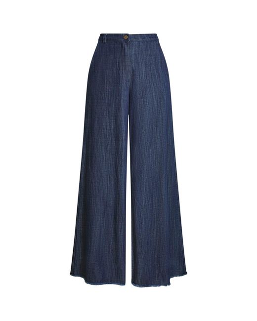 James Lakeland Blue Frayed Jeans