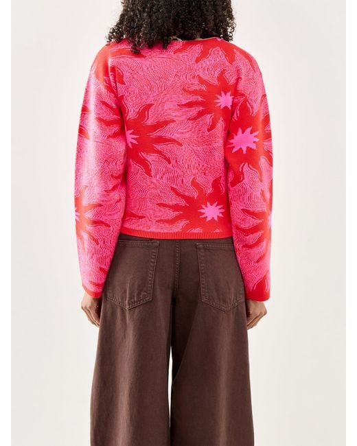 Never Fully Dressed Red Soleil Cardigan