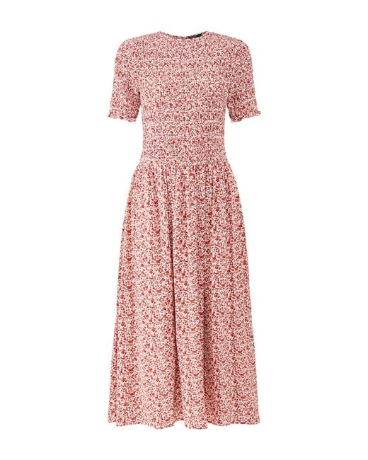 Nobody's Child Pink Shay Midi Dress, Viscose