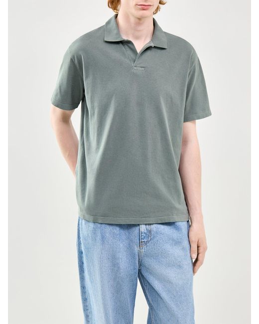 Hartford Gray Short Sleeve Polo Shirt for men