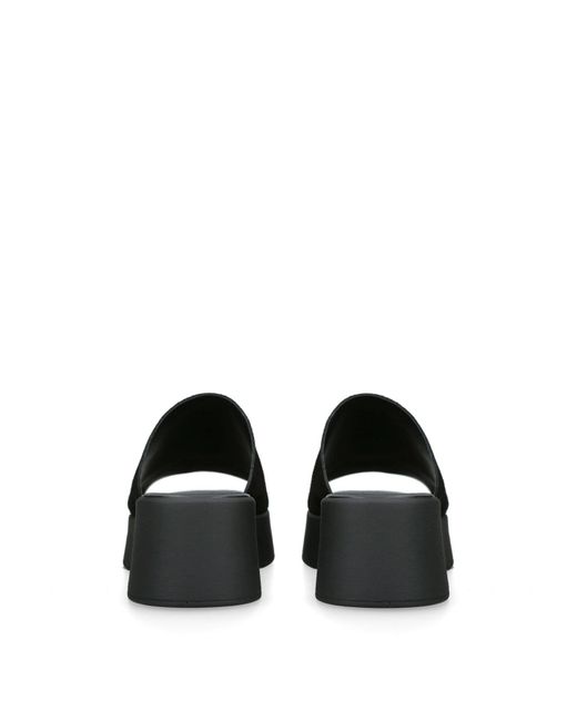 Steve Madden Black Slinky Platform Sandals